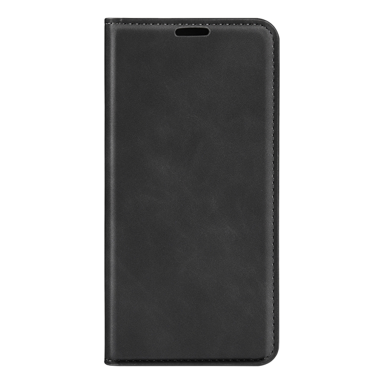  iPhone 15 Pro Fodral Flip Retro Läder Svart