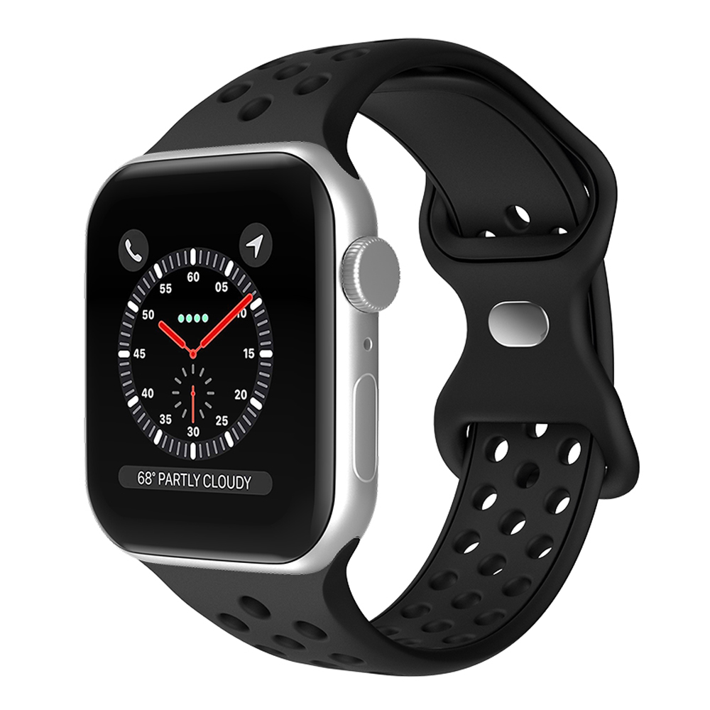 ColorPop Sportarmband Dual-Color Apple Watch 42/41/40/38 mm (M/L) Svart
