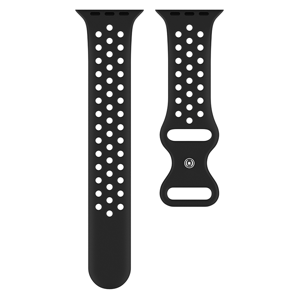 ColorPop Sportarmband Dual-Color Apple Watch 42/41/40/38 mm (M/L) Svart