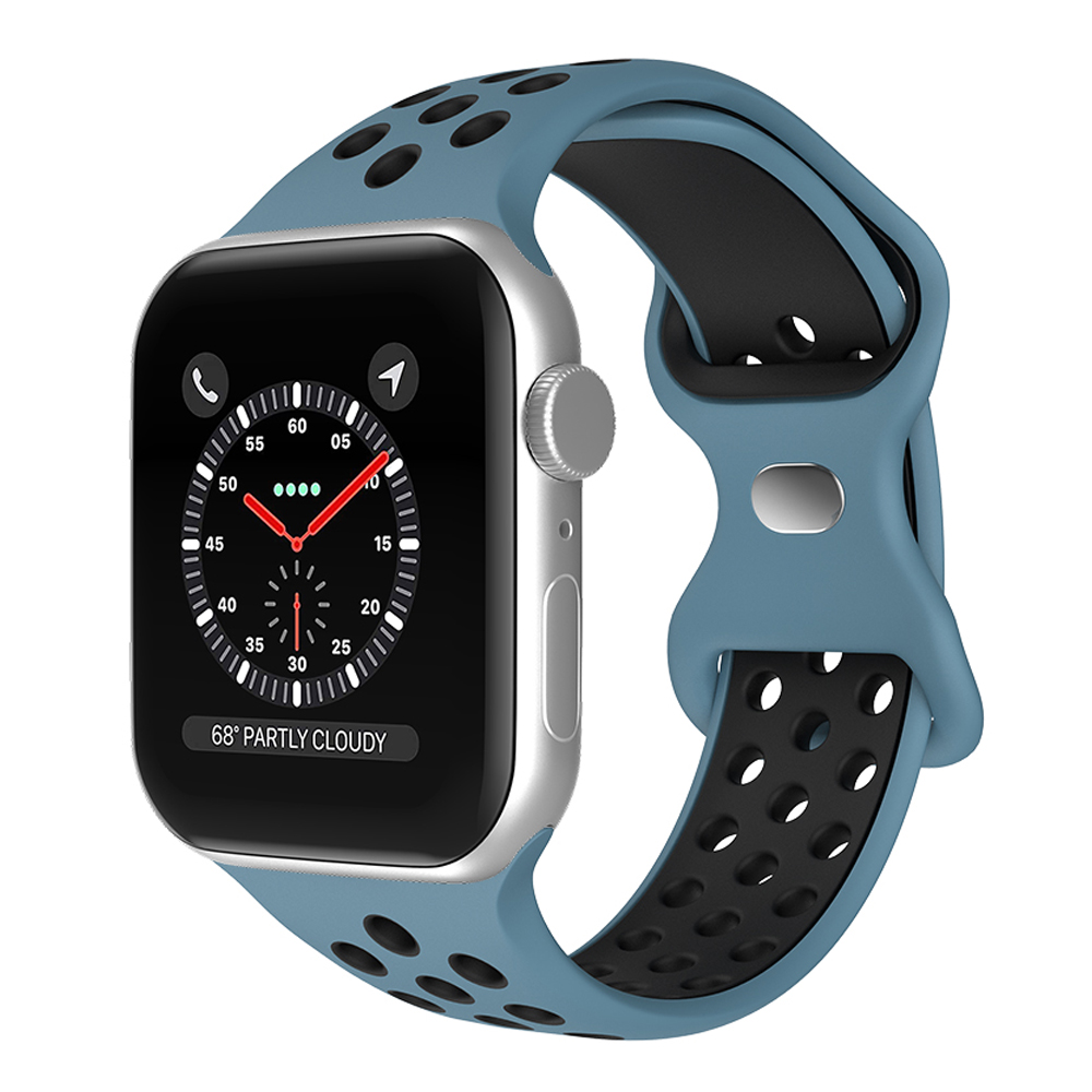 ColorPop Sportarmband Dual-Color Apple Watch 42/41/40/38 mm (S/M) Blå/Svart