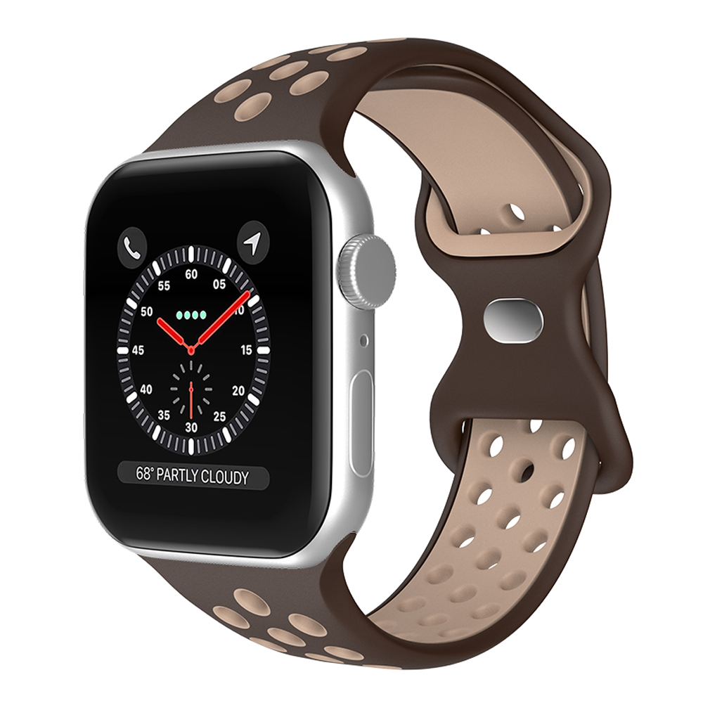 ColorPop Sportarmband Dual-Color Apple Watch 42/41/40/38 mm (S/M) Brun