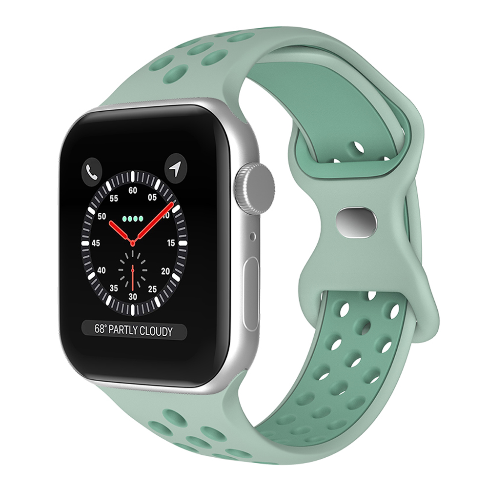 ColorPop Sportarmband Dual-Color Apple Watch 42/41/40/38 mm (S/M) Grön