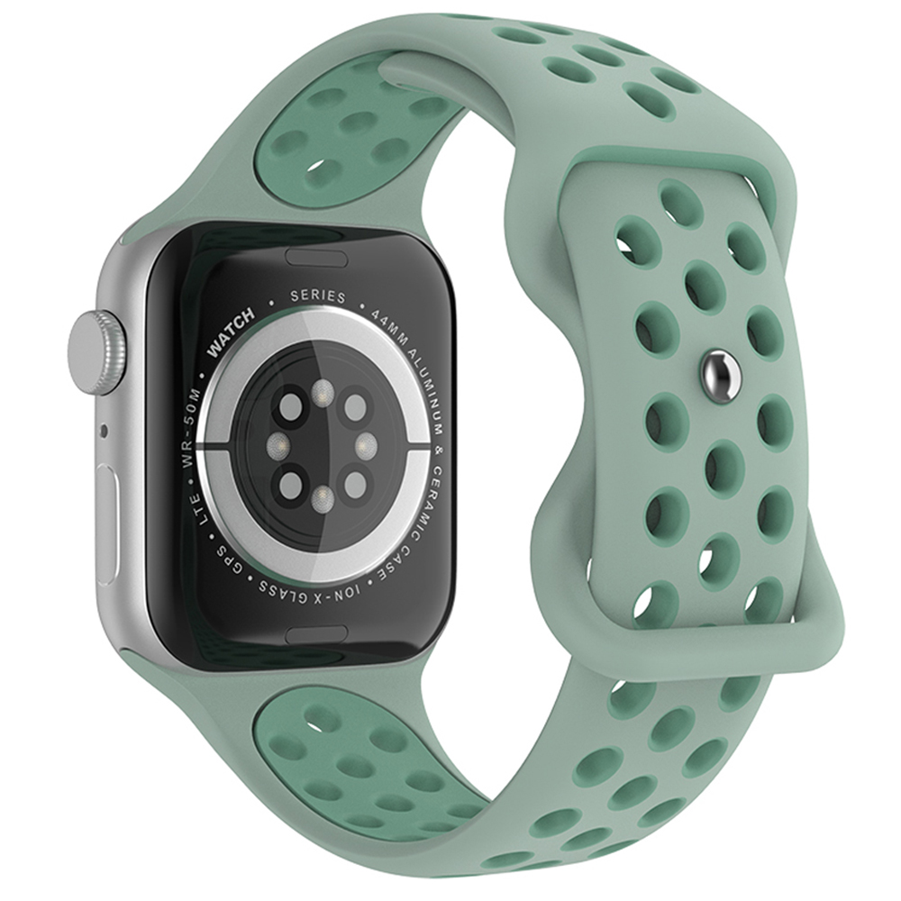 ColorPop Sportarmband Dual-Color Apple Watch 42/44/45/46/49 mm (M/L) Grön