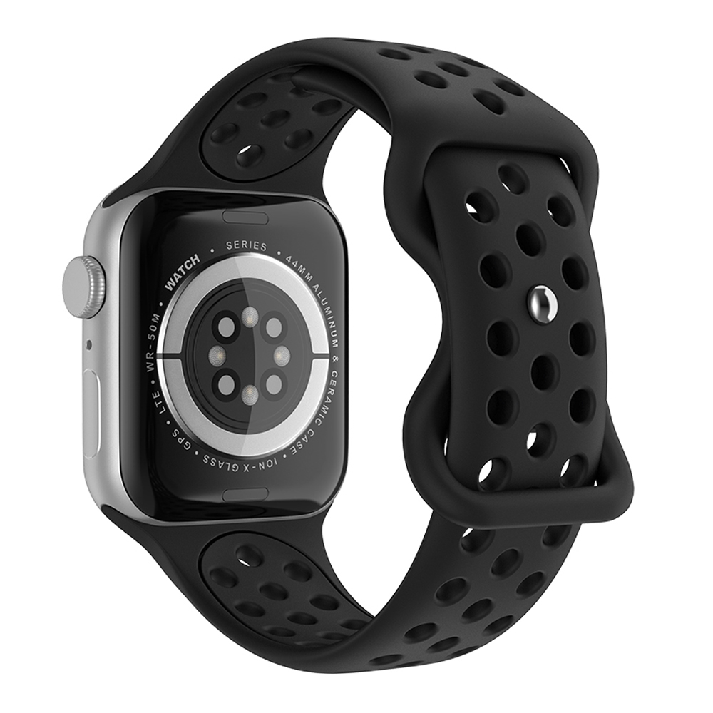ColorPop Sportarmband Dual-Color Apple Watch 42/44/45/46/49 mm (S/M) Svart