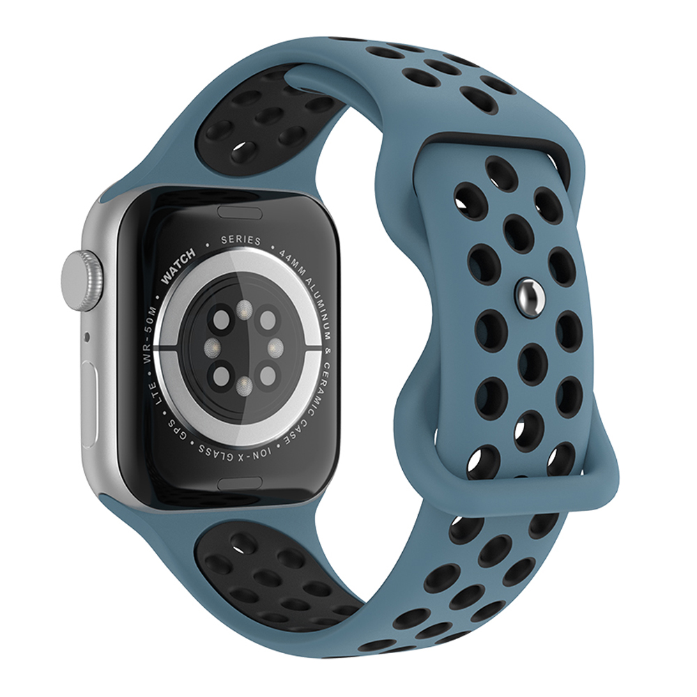 ColorPop Sportarmband Dual-Color Apple Watch 42/44/45/46/49 mm (S/M) Blå/Svart