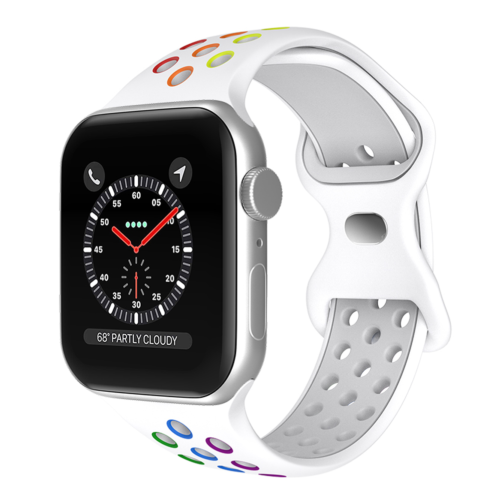 ColorPop Sportarmband Dual-Color Apple Watch 42/44/45/46/49 mm (S/M) Pride