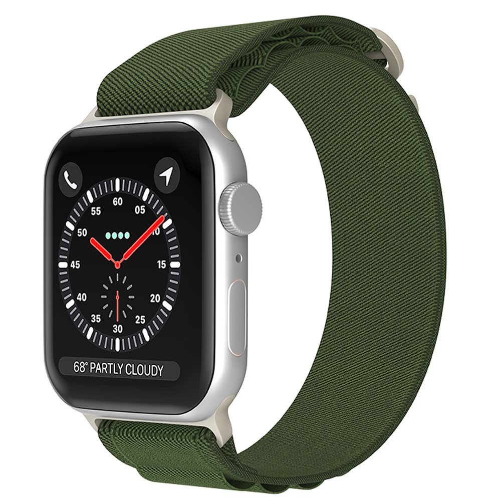 ColorPop Apple Watch 38/40/41/42 mm Armband Alpine Pro Loop Militär Grön