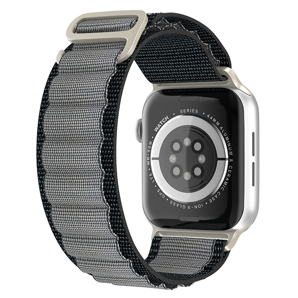ColorPop Apple Watch 38/40/41/42 mm Armband Alpine Pro Loop Svart/Grå