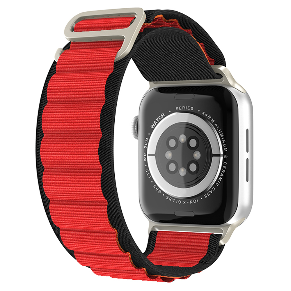 ColorPop Apple Watch 38/40/41/42 mm Armband Alpine Pro Loop Svart/Röd