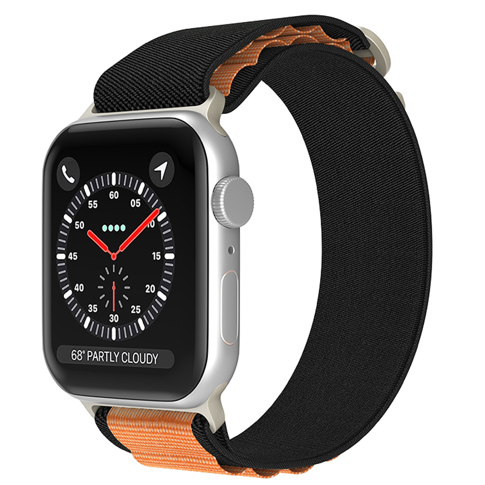 ColorPop Apple Watch 38/40/41/42 mm Armband Alpine Pro Loop Svart/Orange
