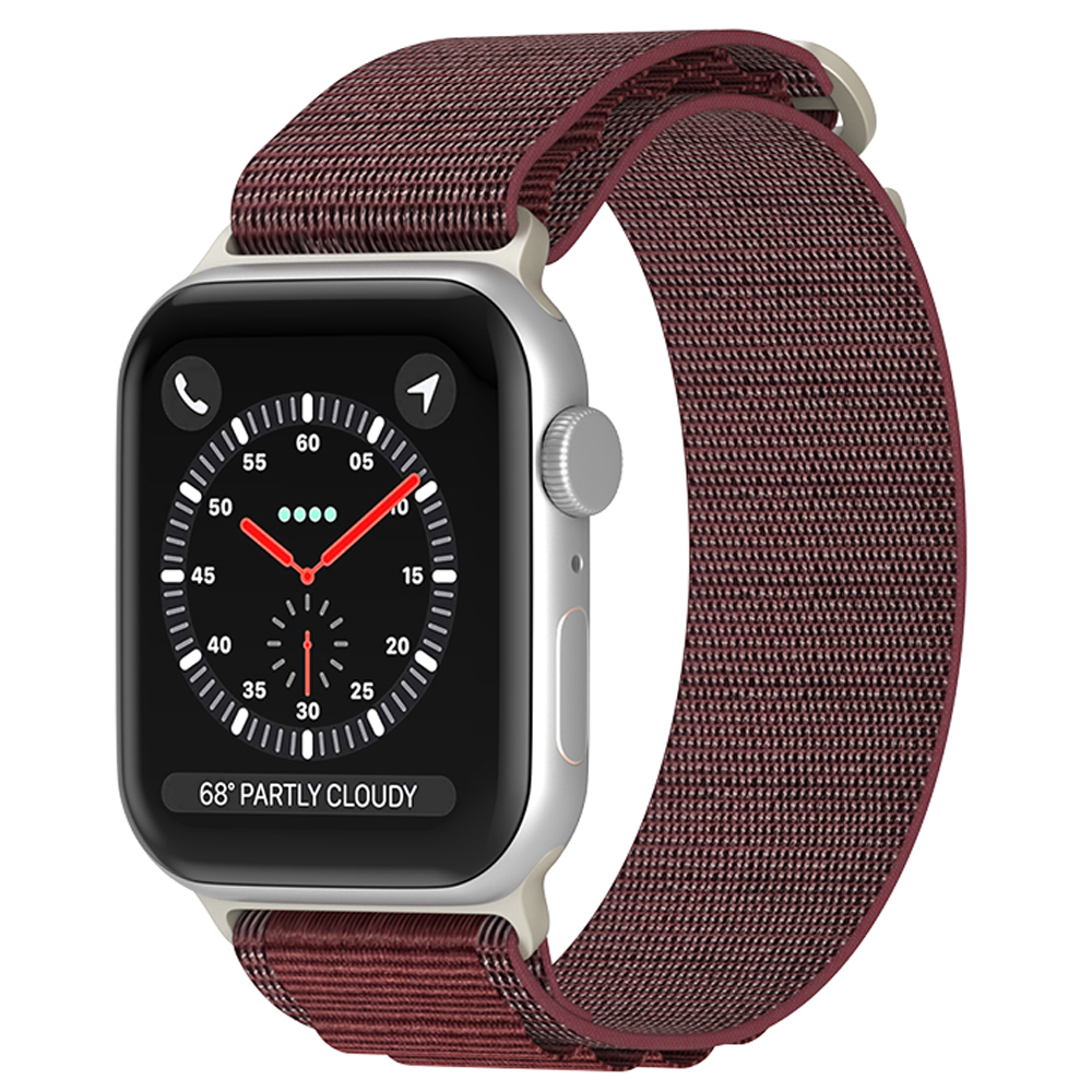 ColorPop Apple Watch 42/44/45/46/49 mm Armband Alpine Pro Loop Burgundy