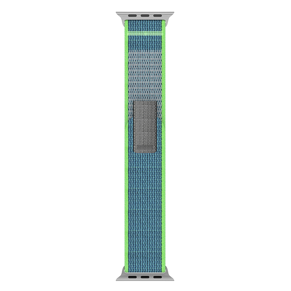 ColorPop Apple Watch 38/40/41/42 mm Armband Nylon Trail Loop Blå/Grön