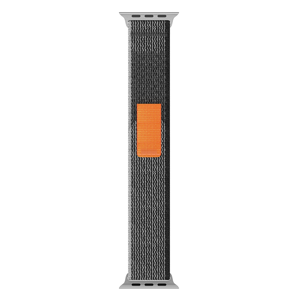 ColorPop Apple Watch 38/40/41/42 mm Armband Nylon Trail Loop Svart/Grå