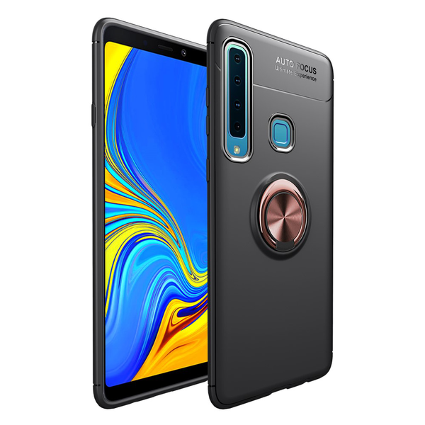  Samsung Galaxy A9 (2018) - Ring Skal - Svart/Rosé