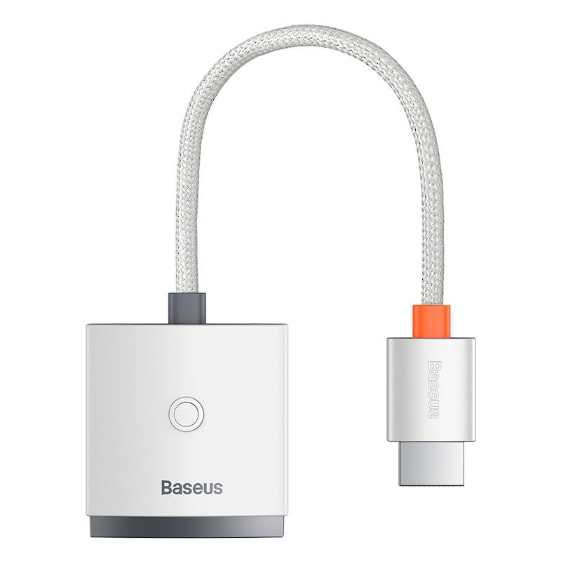 BASEUS Baseus Lite Series HDMI till VGA Adapter Vit