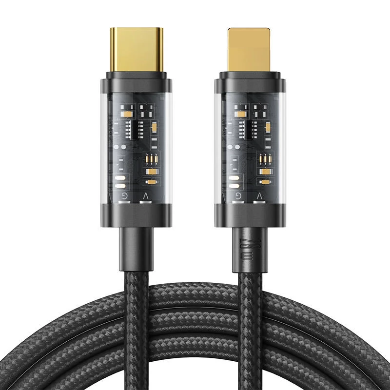 JOYROOM Joyroom 1.2m 20W PD USB-C - Lightning Nylonkabel Svart