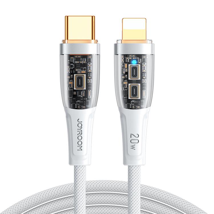 JOYROOM Joyroom 1.2m 20W USB-C - Lightning Nylonkabel Vit