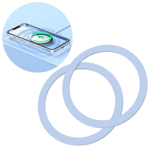 JOYROOM Joyroom 2-PACK MagSafe Magnetiska Metall Ringar Blå