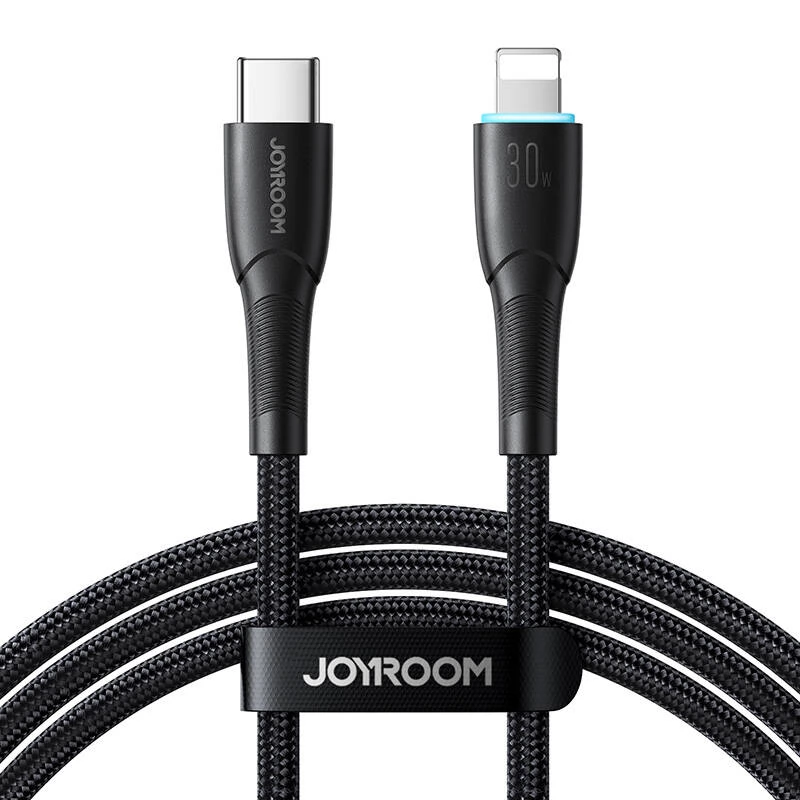 JOYROOM Joyroom 1m 20W USB-C - Lightning Laddningskabel Svart