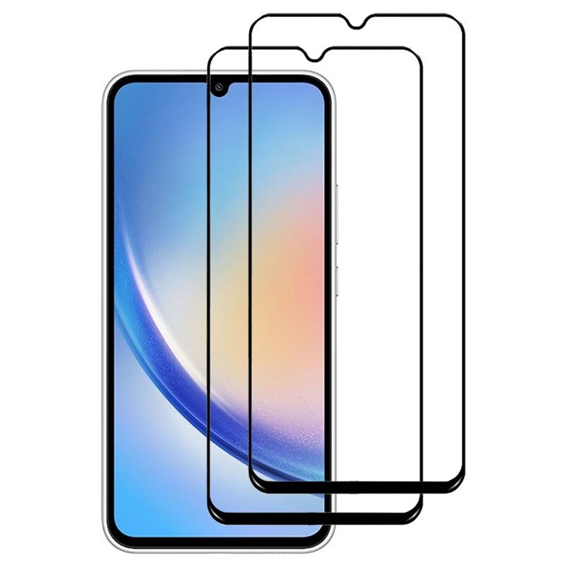  2-Pack Samsung A26 Skärmskydd Full Cover i Härdat Glas