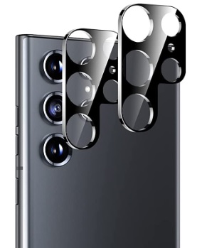  2-Pack Samsung S25 Ultra Linsskydd I Härdat Glas - Svart