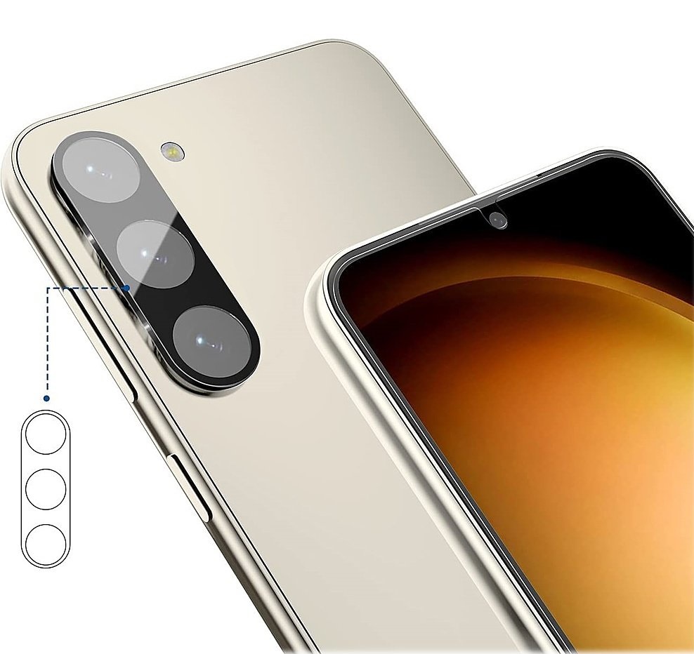  [2-Pack] Samsung S23 Linsskydd I Härdat Glas - Svart