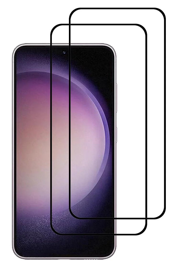  2-PACK Samsung S24 Heltäckande Skärmskydd i Härdat Glas