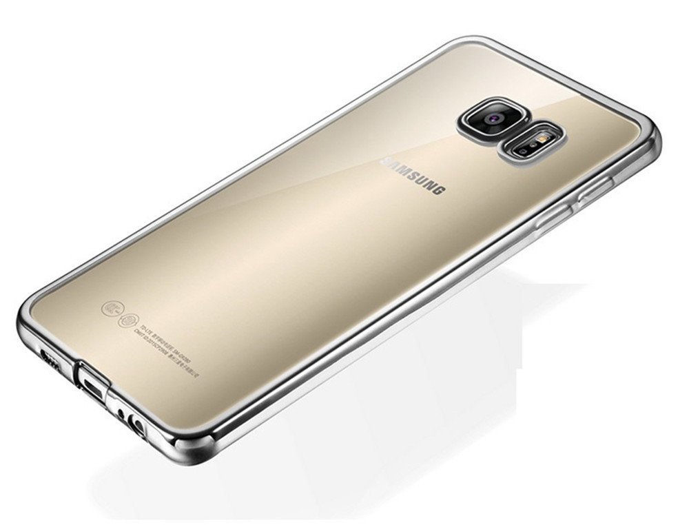  Samsung Galaxy S7 Edge - Färgad TPU - Silver