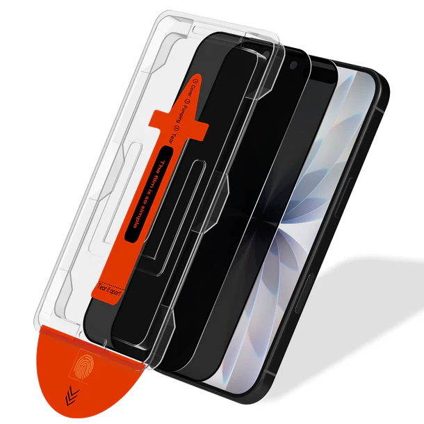  2-Pack iPhone 15 Privacy Skärmskydd I Härdat Glas - Med Monteringsram