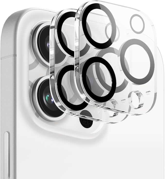  [2-Pack] iPhone 16 Pro Max Linsskydd I Härdat Glas