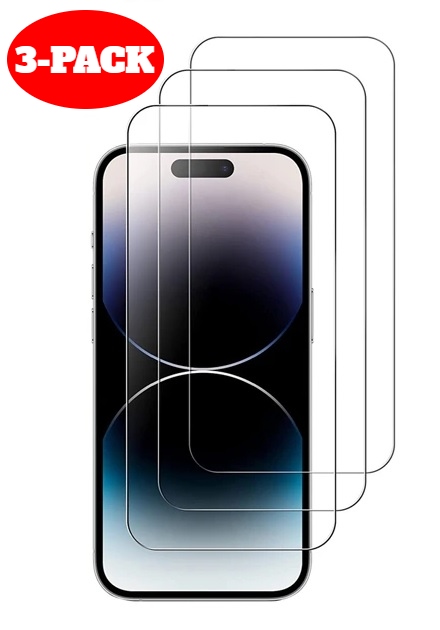  3-Pack - iPhone 15 Plus Härdat Glas Skärmskydd