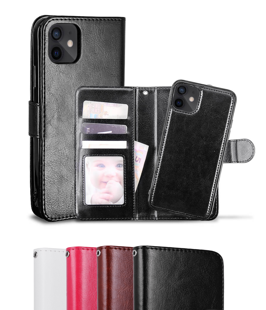  iPhone 12 Mini - Fodral / Magnet Skal 2in1 - Vit