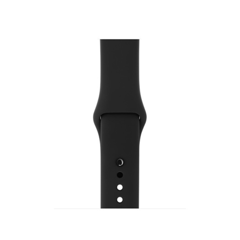  Silikon Armband Apple Watch 42/41/40/38 mm (S/M) - Svart