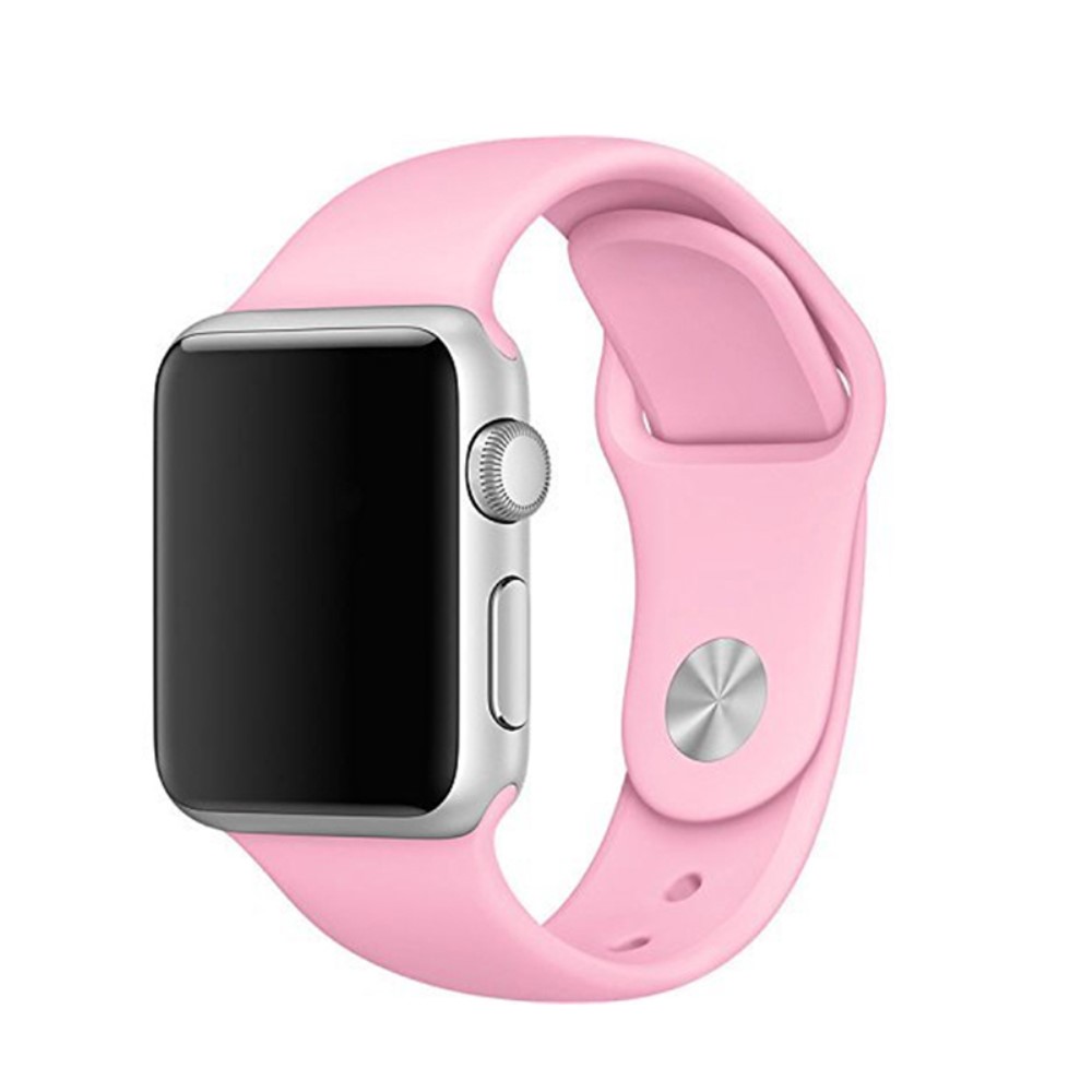  Silikon Armband Apple Watch 42/41/40/38 mm (S/M) - Rosa