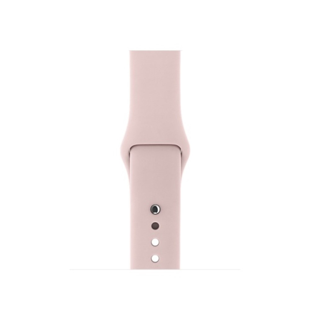  Silikon Armband Apple Watch 42/41/40/38 mm (S/M) - Ljus Rosa