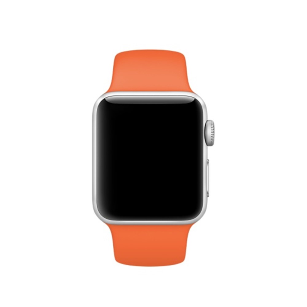  Silikon Armband Apple Watch 42/41/40/38 mm (S/M) - Orange