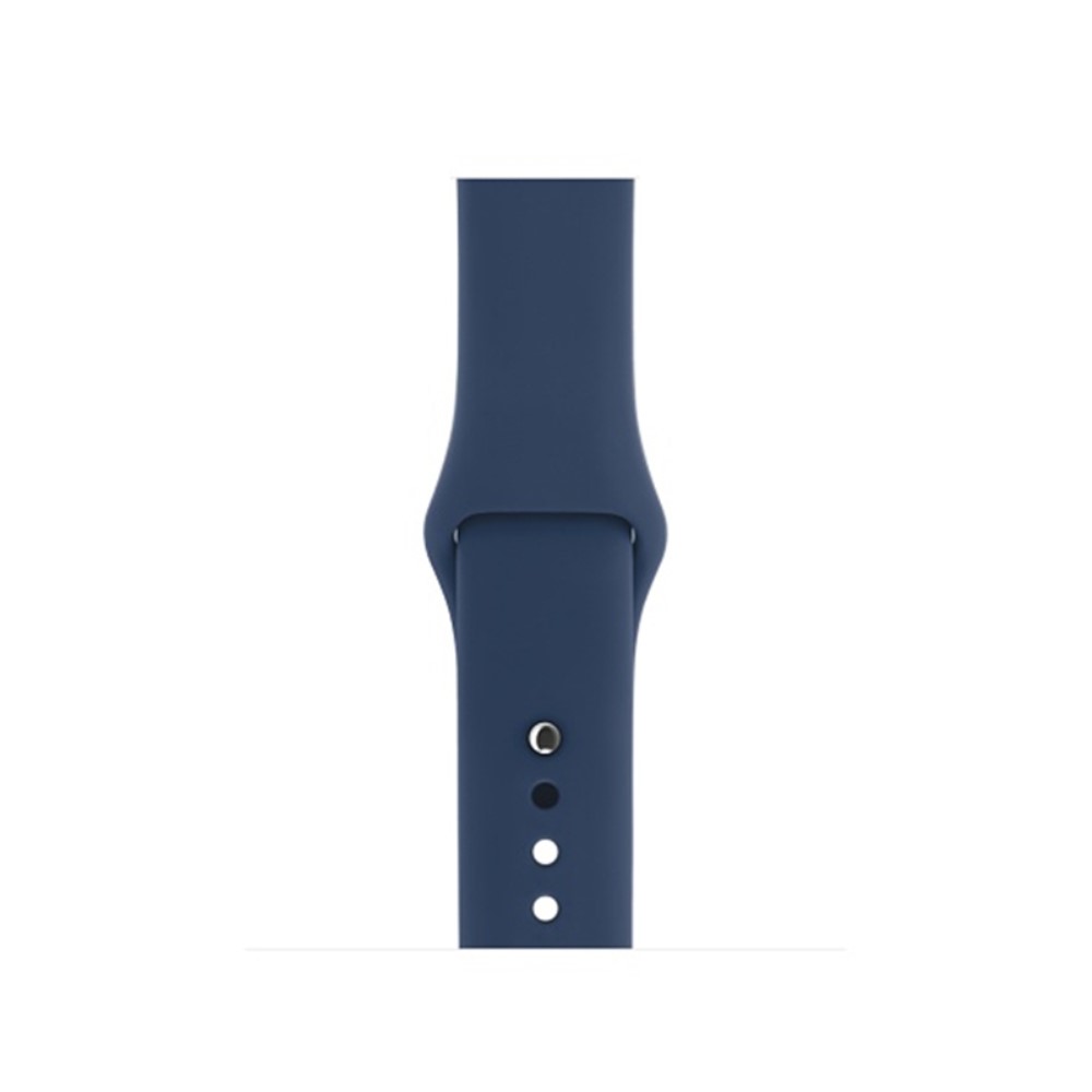  Silikon Armband Apple Watch 42/41/40/38 mm (S/M) - Mörk Blå