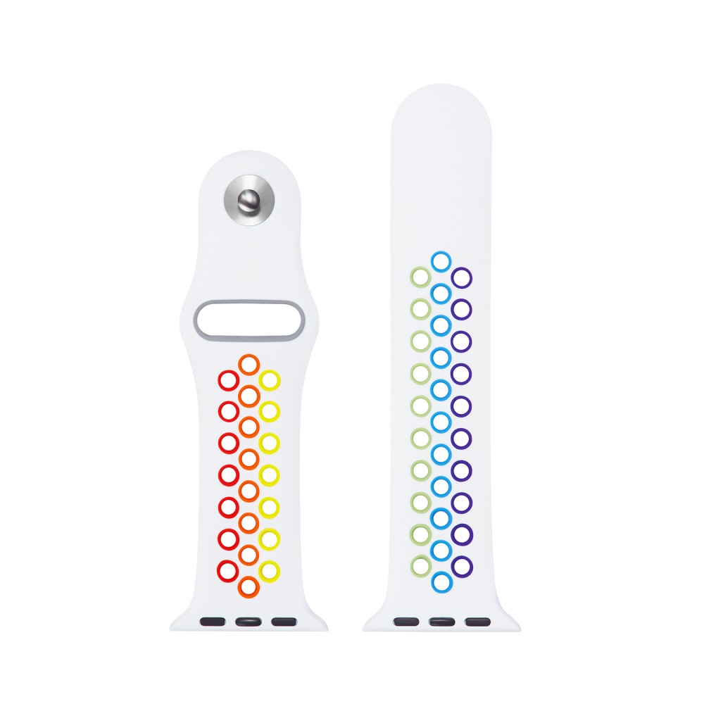  Ihåligt Silikon Armband Apple Watch 42/44/45/46/49 mm Pride