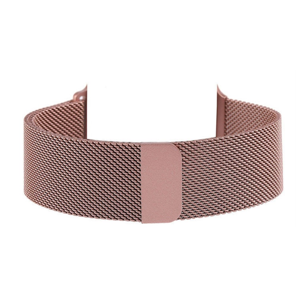 Milanese Loop Metall Armband Apple Watch 42/44/45/46/49 mm Rosa