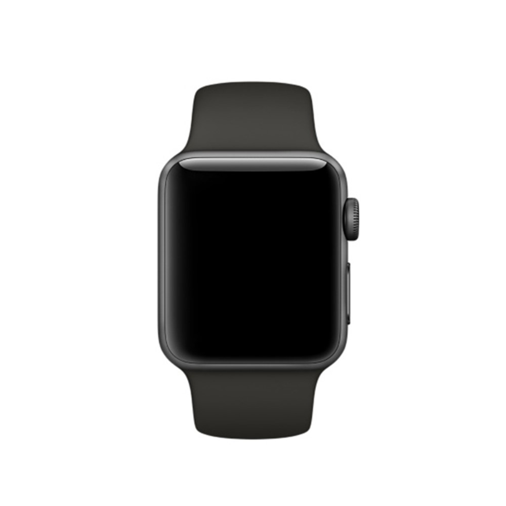  Silikon Armband Apple Watch 42/44/45/46/49 mm (S/M) Mörk Grå