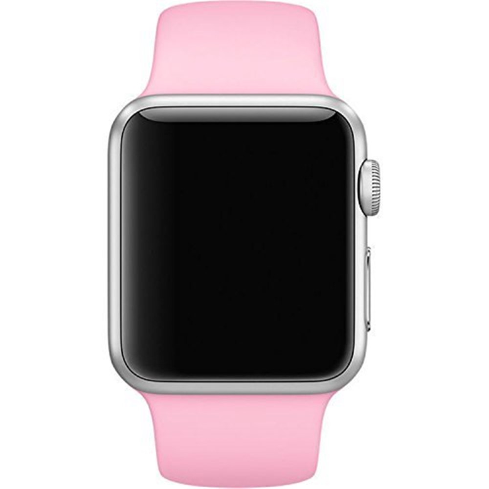  Silikon Armband Apple Watch 42/44/45/46/49 mm (S/M) Rosa
