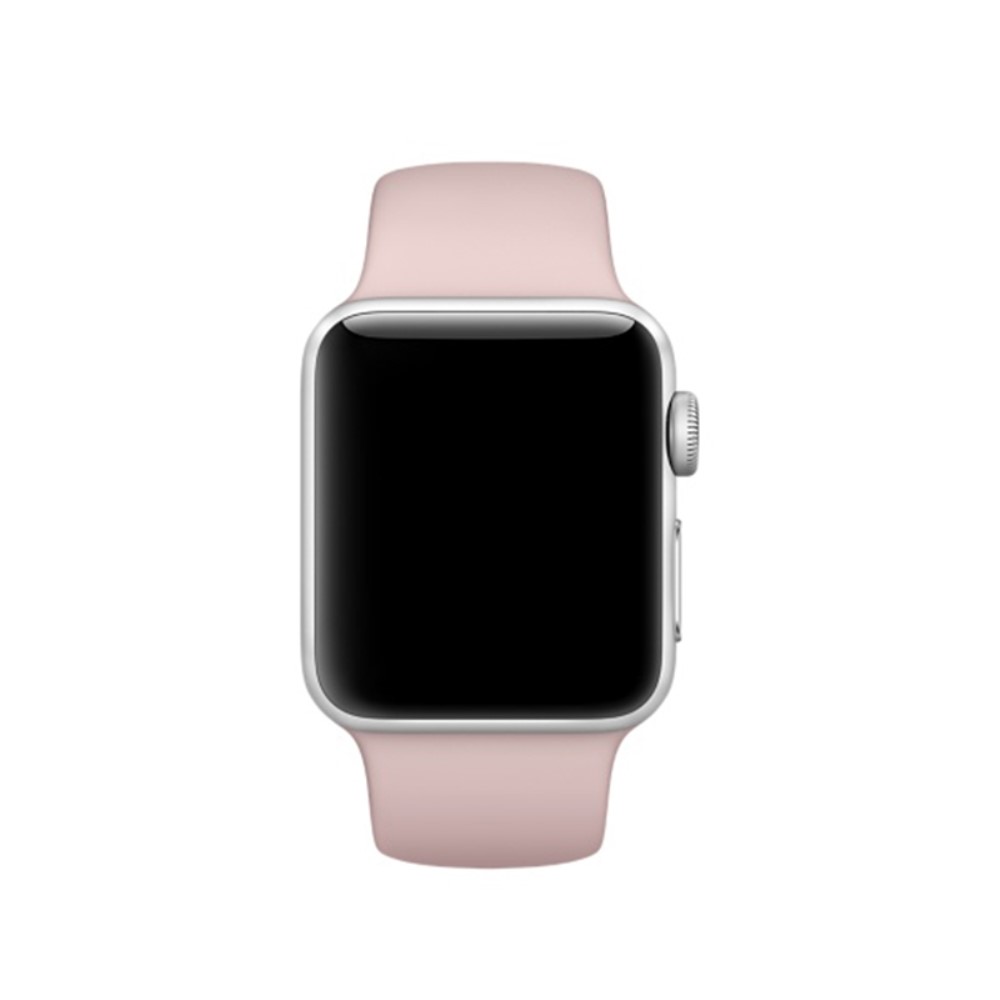  Silikon Armband Apple Watch 42/44/45/46/49 mm (S/M) Ljus Rosa