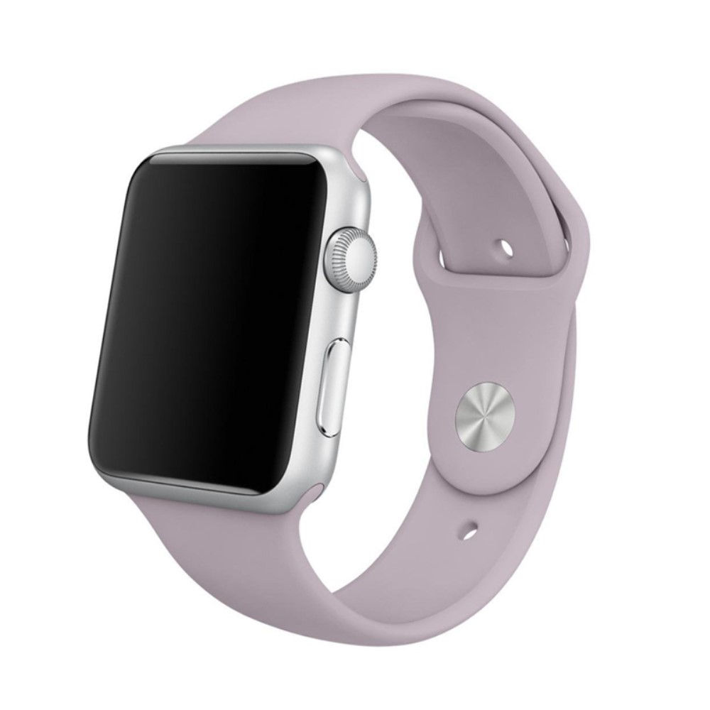  Silikon Armband Apple Watch 42/44/45/46/49 mm (S/M) Ljus Lila