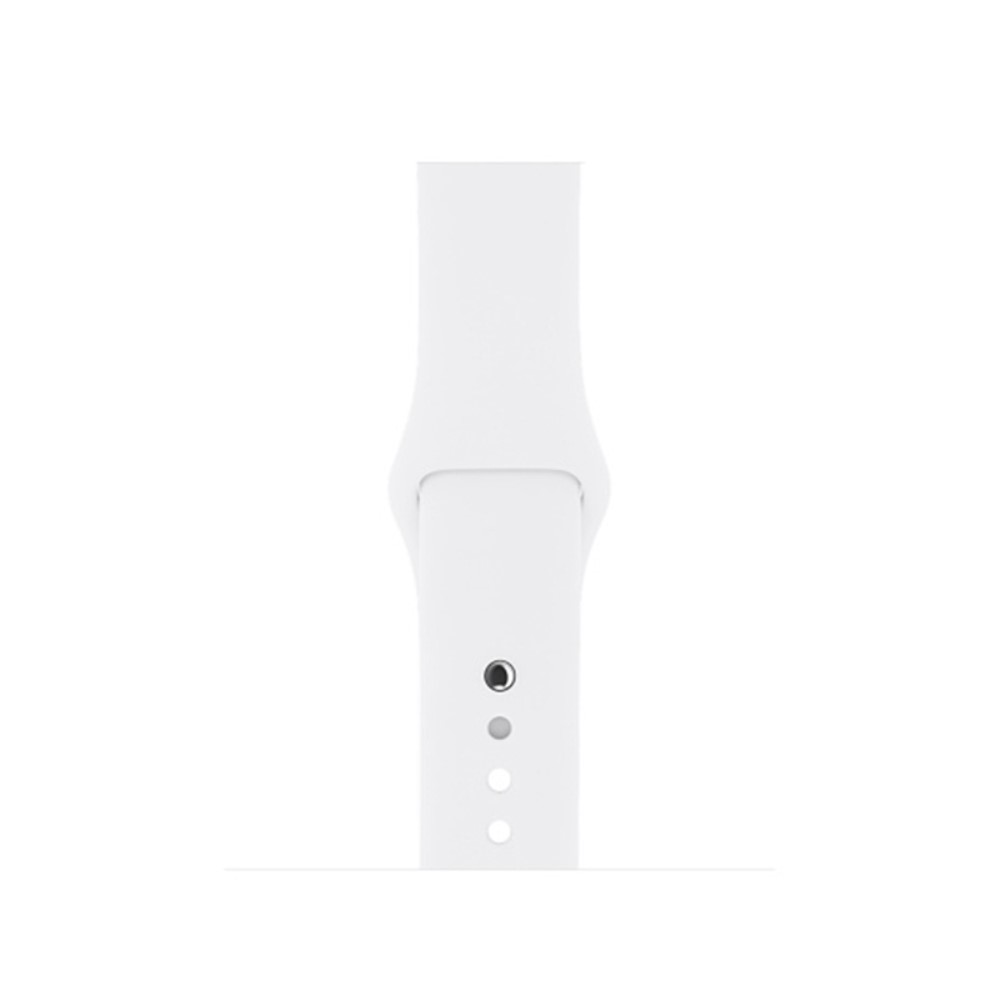  Silikon Armband Apple Watch 42/41/40/38 mm (M/L) - Vit
