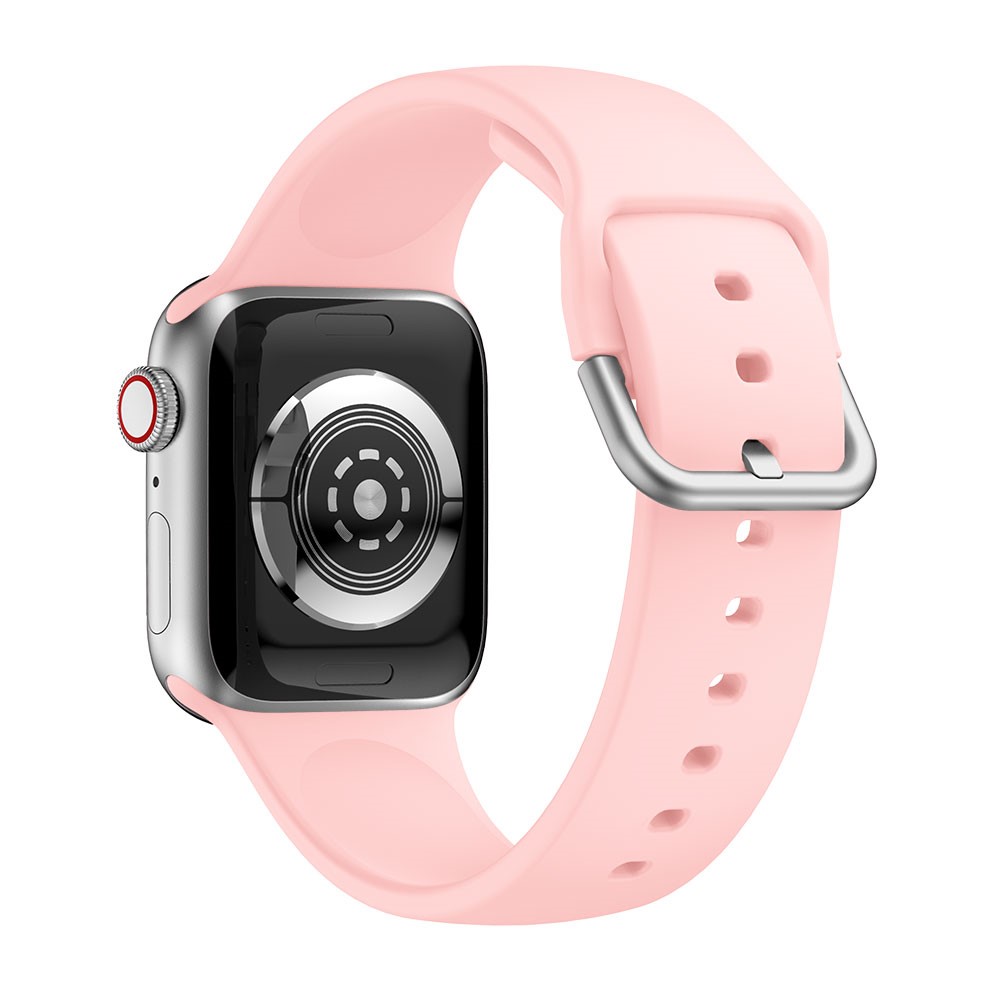  Silikon Armband Apple Watch 42/41/40/38 mm - Ljus Rosa