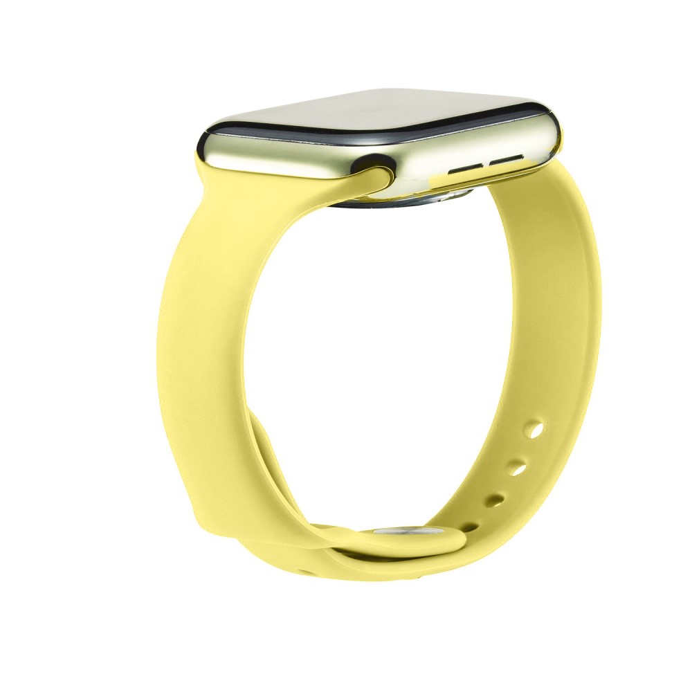  Silikon Armband Apple Watch 42/41/40/38 mm - Gul