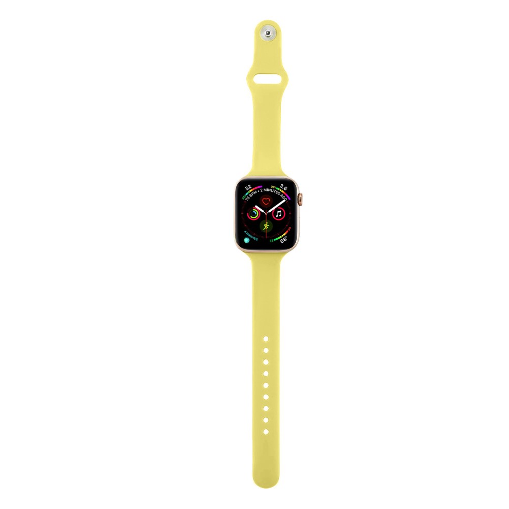  Silikon Armband Apple Watch 42/41/40/38 mm - Gul