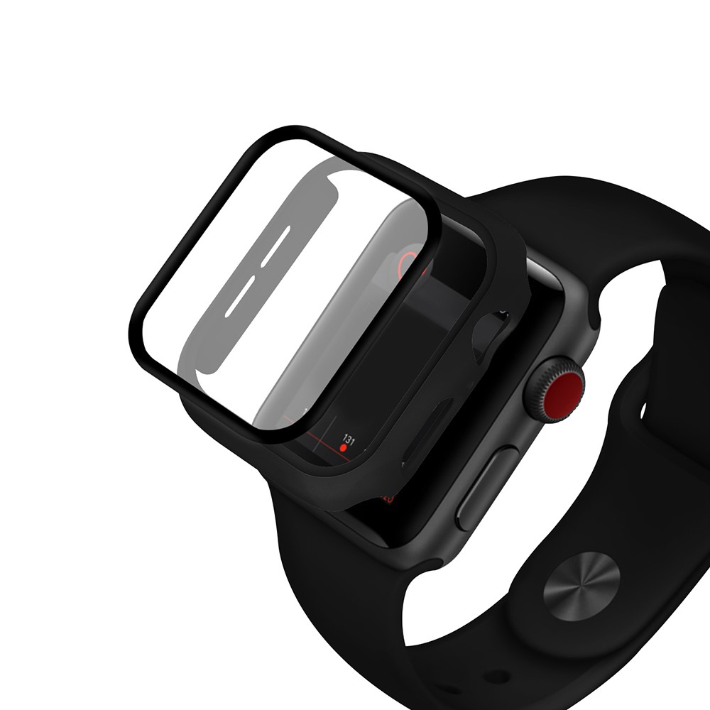  Härdat Glas Skydd Apple Watch 38 mm - Svart