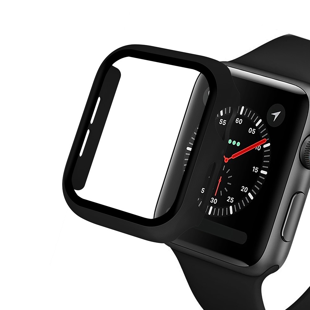  Härdat Glas Skydd Apple Watch 38 mm - Svart