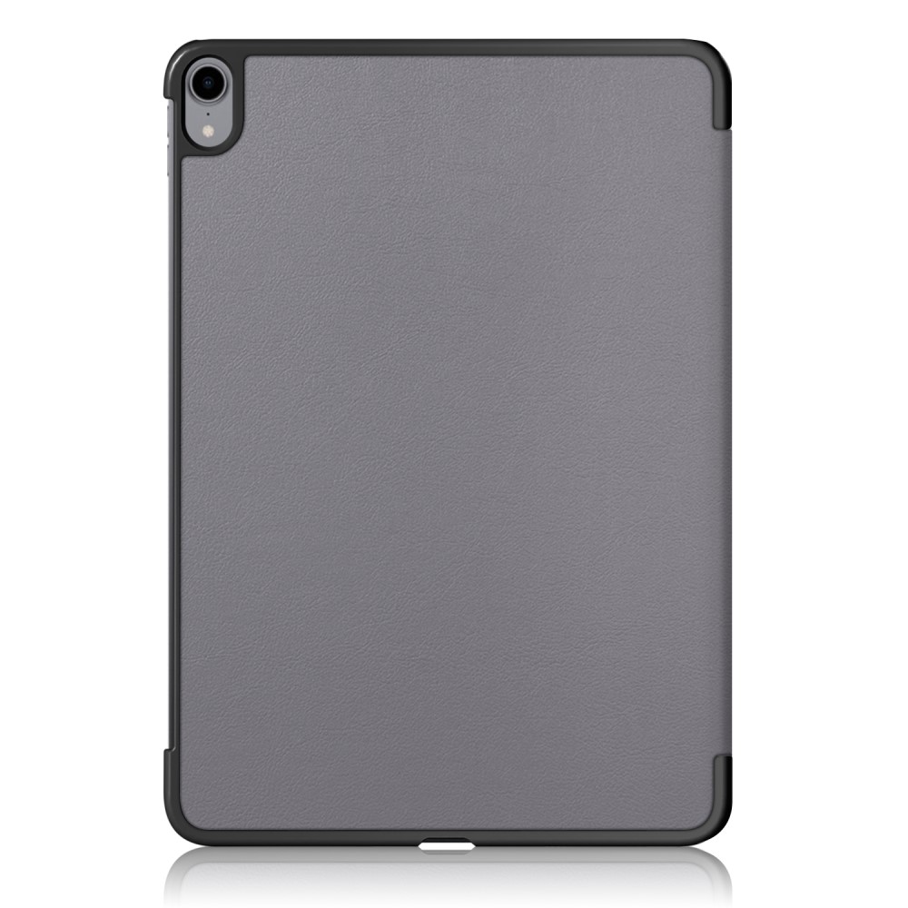  iPad Air 2026-2020 Fodral Tri-Fold Litchi Grå